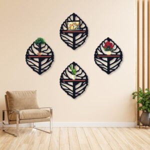 pack-of-4round-leaf-shelves-art-home-decorations