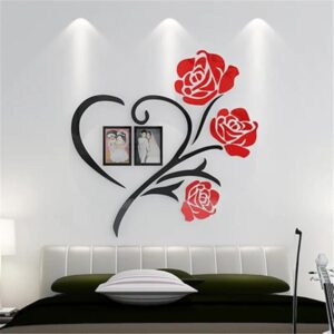 red-rose-flower-wall-decoration-art-home-decorations